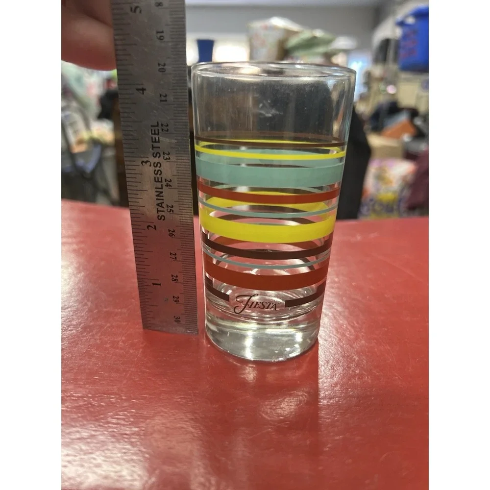 Fiesta Fiestaware Striped  Juice Glass ‎ 4 1/4